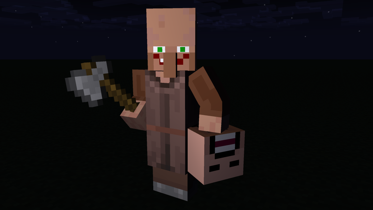 DefenderAlo's tweet photo. I might make a short movie at least 20+minutes of Villager #1 depends I could find a plot. for now, I already making assets and models include the camcorder model #minecraft https://t.co/UhmnVP0TDU