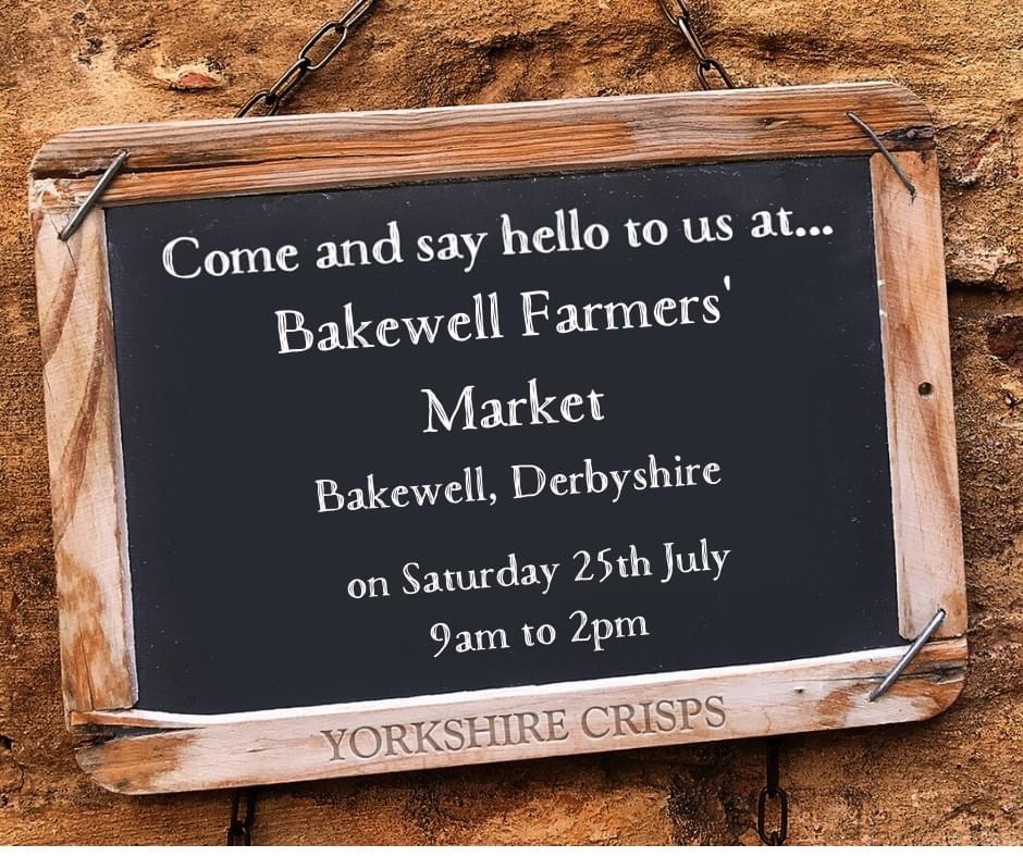 We’re back tomorrow! Come and see us at Bakewell Farmers Market between 9am and 2pm to stock up on your delicious Yorkshire snacks!