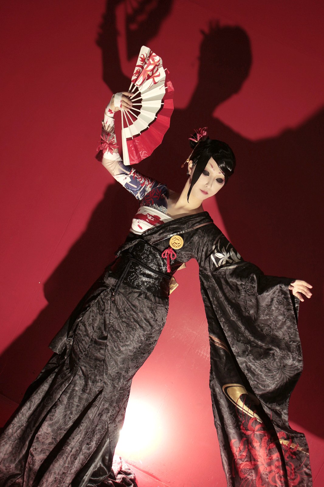 第五人格 芸者 血まみれの扇 コスプレ 第五人格 IdentityV 芸者 血まみれの扇 般若像 美智子 コスプレ
