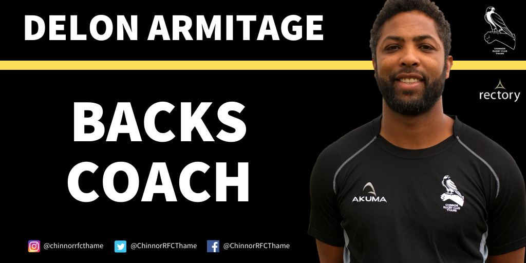 ChinnorRFCThame's tweet photo. 🚨 ANNOUNCEMENT 🚨

We are thrilled to confirm that Delon Armitage will be a part of our coaching team for the 2020/21 season

The former England and Toulon star joins as our Backs Coach! 

Bienvenue à Chinnor, Delon! 😀

Full story 👉 https://t.co/nzTCogUsCH https://t.co/5eo0ls6lYV