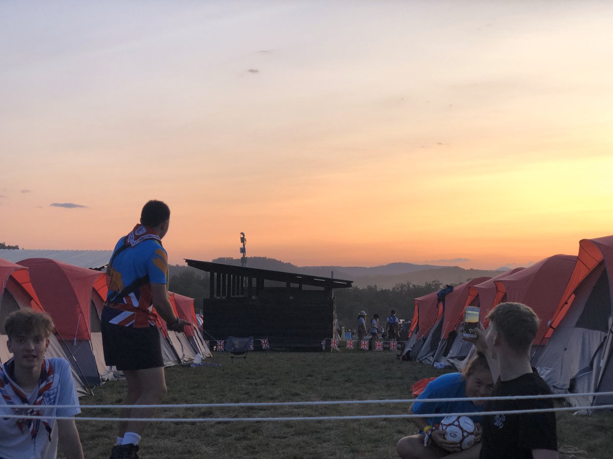 Day 5.
Site decorating today as well as a full day of activities. Some of us met up with some of the Surrey IST and others got stuck on the big zip.  It was also the start of the model UN which some of us took part in! #uk24wsj