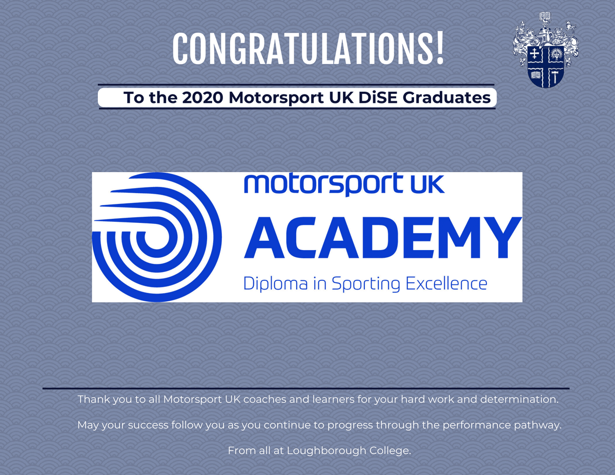 CONGRATULATIONS to the FIRST cohort of #DiSE Graduates on completion of the <a href="/ourmotorsportuk/">Motorsport UK</a> @MotorsportUKAc programme (2018-20).