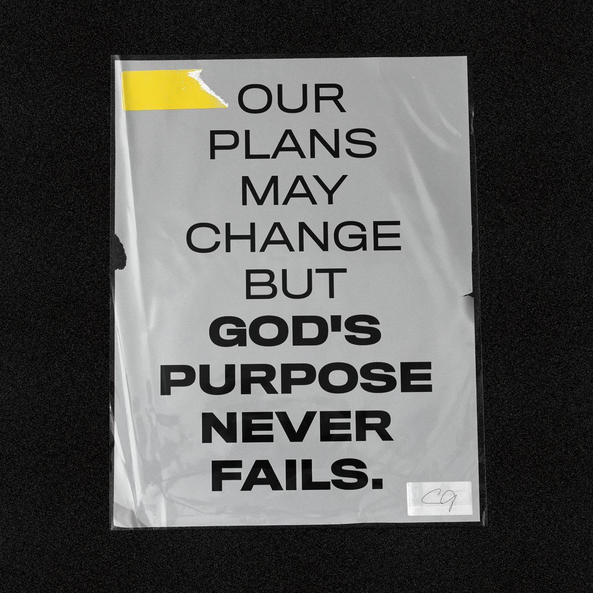 craiggroeschel's tweet photo. You don't have to understand the plan to trust that God has a purpose. "Many are the plans in a person's heart, but it is the LORD's purpose that prevails." Proverbs 19:21 https://t.co/nXEQhc60Fi
