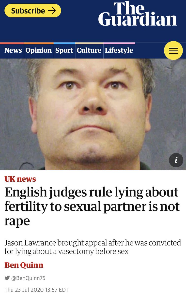 I have been following this case with interest because of its inclusion in my Master’s dissertation. I wrote about the relationship between deception and consent and whether the Sexual Offences Act 2003 adequately protects victims of rape. In case anyone is interested, I have [1]