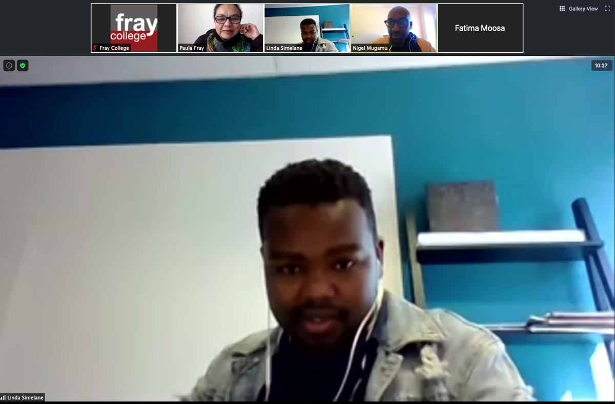 fraycollege's tweet photo. This past Thursday, we hosted @SirNige (@263Chat), @fatimamoosa17 (@thedailyvox), @MbeleTshidi &amp; @Lee_Simz (@Kwambele) for a conversation on how the media can leverage the power of #socialmedia to their advantage. Read about it here: https://t.co/xzzNcXPlKM https://t.co/wLQe0cya3X