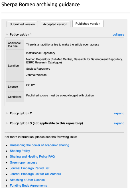 HaploRepo's tweet photo. We're pleased to announce an update to Haplo Repository to use the new and improved Sherpa Romeo v2 API!

Archiving and embargo guidance for new deposits is displayed within Haplo, filtered to show the most useful information.

@SHERPAServices @Jisc #openaccess https://t.co/FiECINVT0B