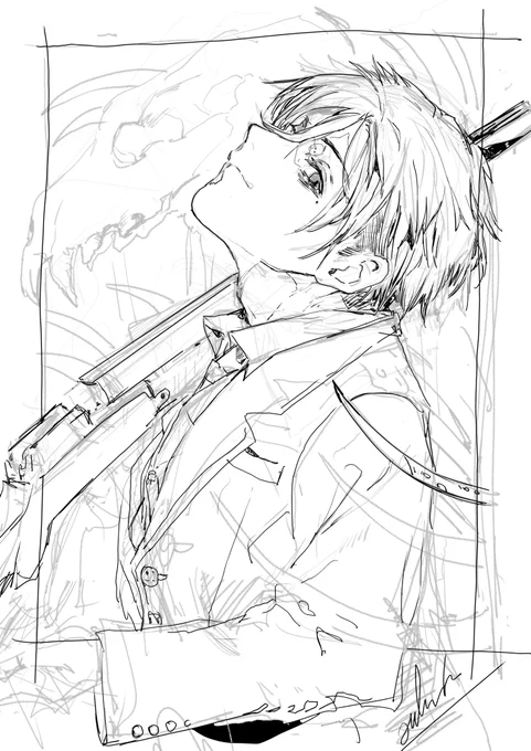SkebにてTRPGの壁紙用イラスト明日あたりに納品できそうです～おまたせしました進捗報告WIP 