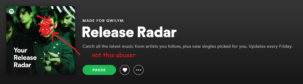 This week's example: this is not the Aiden from my teens I'd rather forget. It's something totally different. Bonus points for getting the wrong artist and sticking them in the playlist cover image.