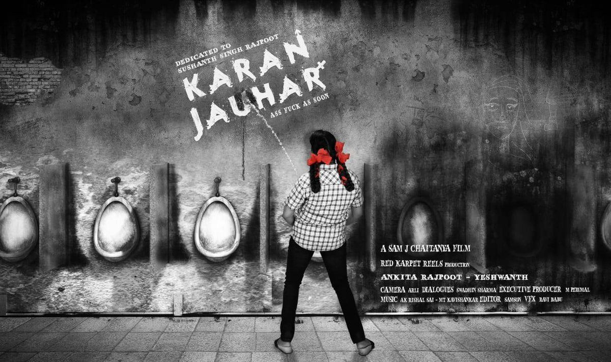 Overseasrights's tweet photo. Happening movie #BcomloPhysics📚📚 Hindi version titled as
#karanjauhar 🤷♂️
A @samjchaitanya Film
Red Karpet Reel Production
🎥 #Arli 💸 #MPerumal #AnkitaRajpoot
🎶 #AKRishalSai 🎟 @IamEluruSreenu
🎤 #Samson https://t.co/wD1KFJfl2V