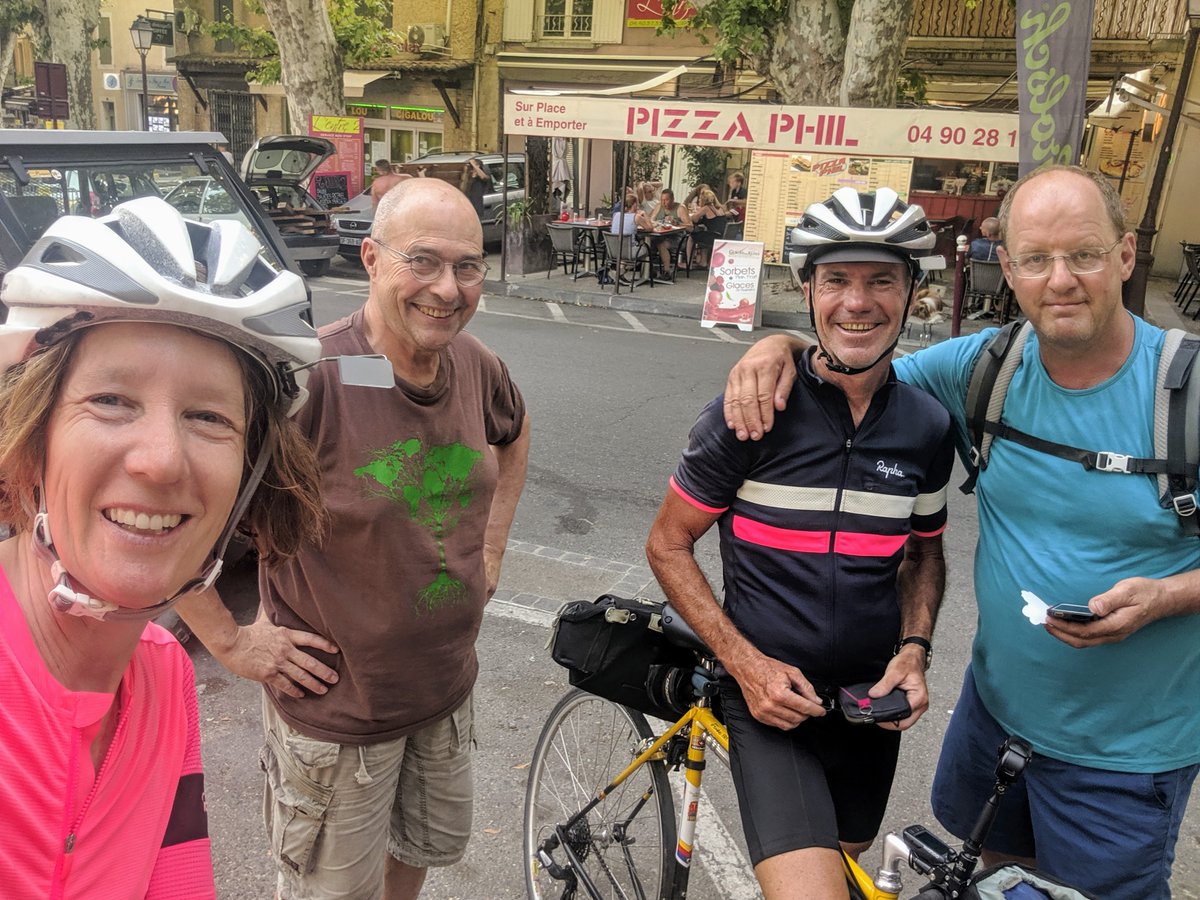 StacyKTweets's tweet photo. #Thistimelastyear Day 20 of 35 - 100 Cols Tocht - World's Toughest Bike Tour w @SuperFly508 unsupported! 100 miles & 6200' - Long, hot day to Chateau Neuf de Pâpe et Bédoin avec des français incroyables! #cycling #100Cols #CentCols https://t.co/n8L0JR2LWx https://t.co/NrWRT2Oi5Y https://t.co/UvpVD8jSiZ
