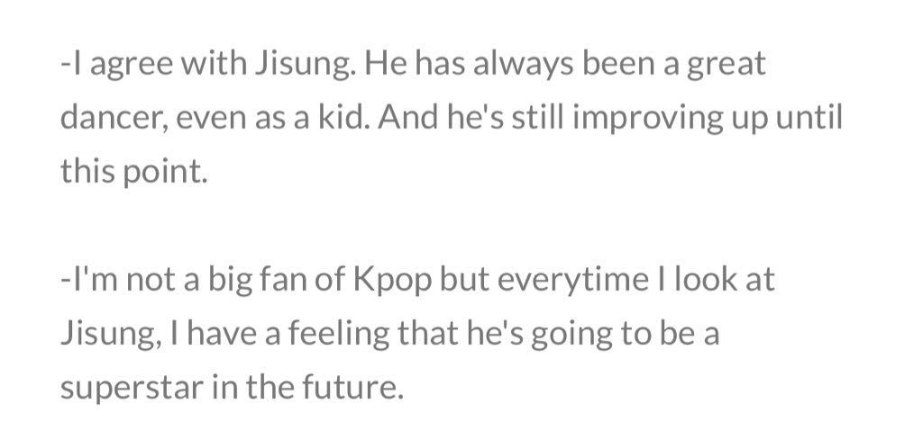 this thread was inspired a particular pann post in which Idol-trainer-turned-youtuber named 3 male idols he thinks could be the future of kpop's next generation& jisung was one of them. park jisung is indeed the future of kpop