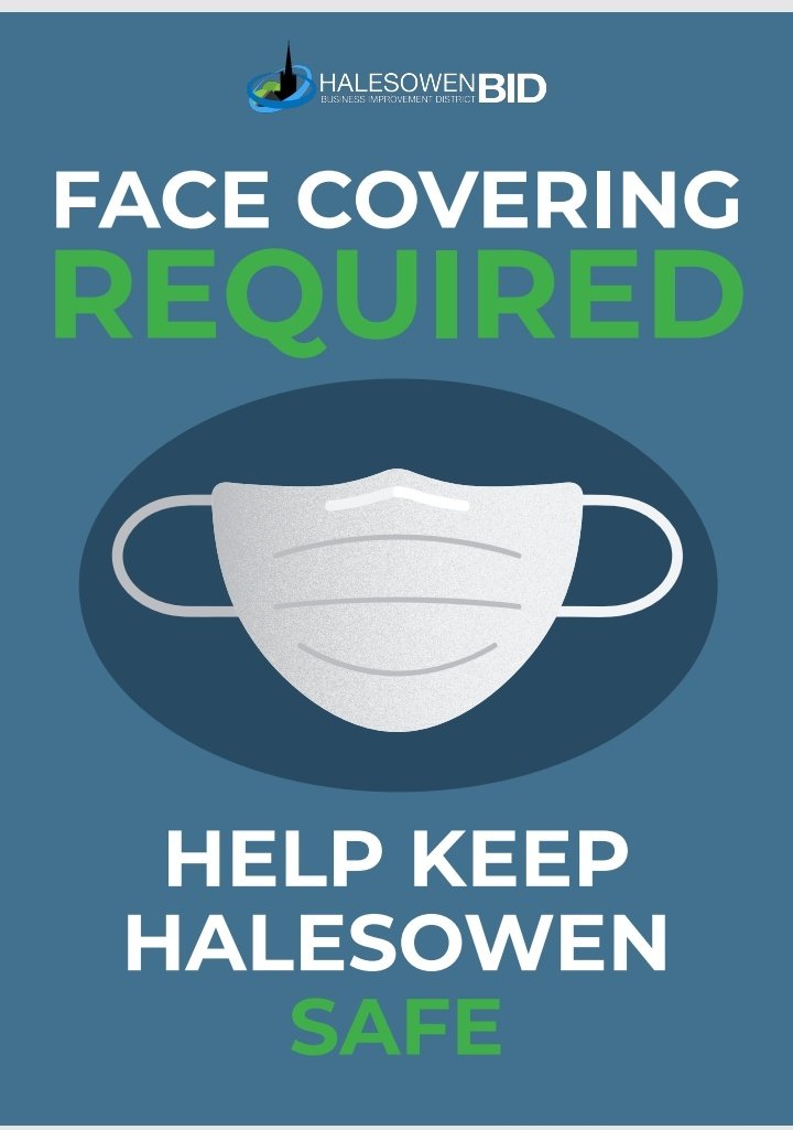 Let's keep each other safe. Face coverings now mandatory in all shops.