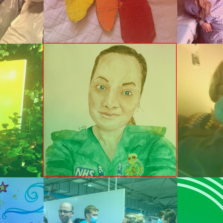 PeoplesPicture's tweet photo. @ChayimArt is from the East Midlands, and has been taking part in the portraits for NHS heroes initiative on Instagram. "I’ve done over 50 free portraits for NHS &amp; Key Workers." 👏💗

🌈 Discover more in our interactive mosaic! https://t.co/aaqVyU75ol https://t.co/gFfE2a8HWK