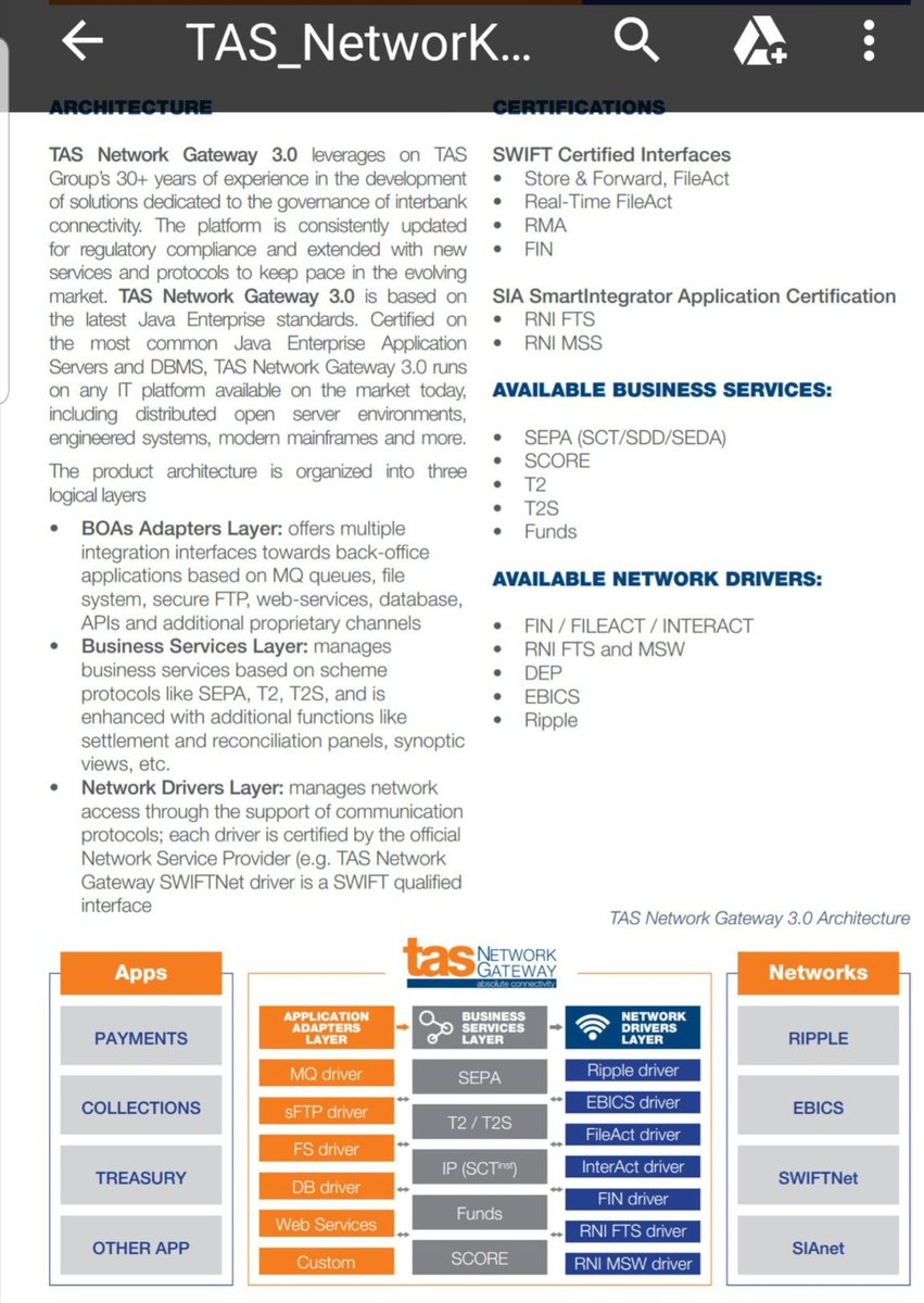 RIPPLE - SWIFT - TAS