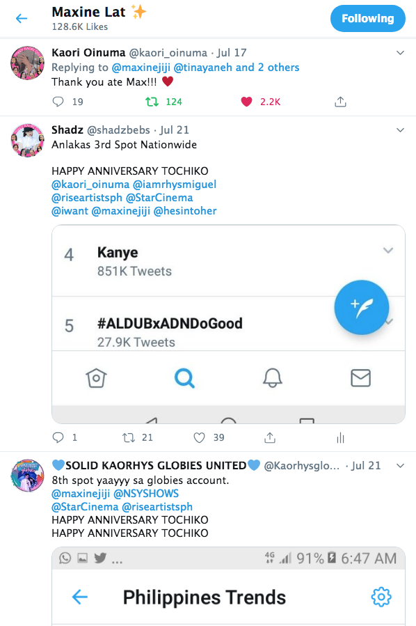 shadzbebs's tweet photo. ToChiko #KaoRhys nakita pala ni Ate Max @maxinejiji ang Anniversary nila, thank you Authornim sa likes.

#HesIntoHer https://t.co/9IiMr1RZi2