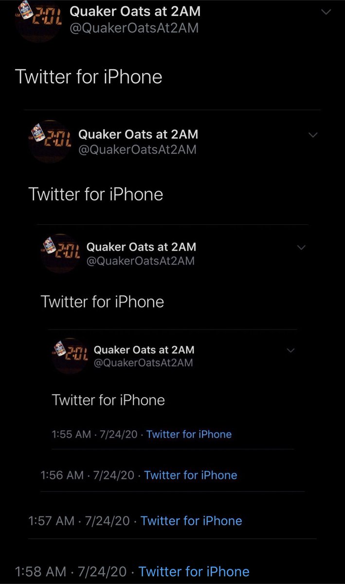 QuakerOatsAt2AM's tweet image. Twitter for iPhone