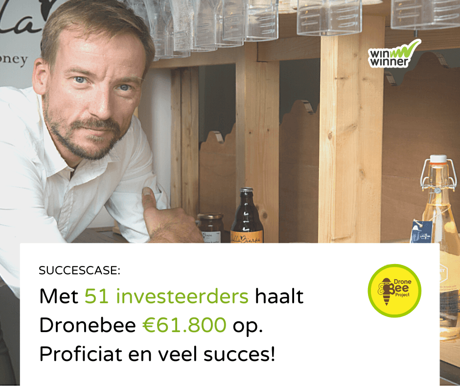 Bijenexpert Bart Callaert haalde met succes €61.800 op om de korte keten en duurzame consumptie te promoten. Proficiat!