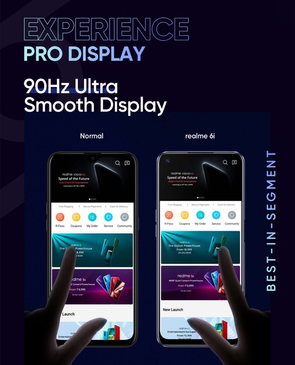 pritish_9's tweet image. No doubt these features makes it #PowerfulPerformanceProDisplay 🔥

1) MediaTek Helio G90T Processor 
2) 90Hz Ultra smooth display

#realme6i