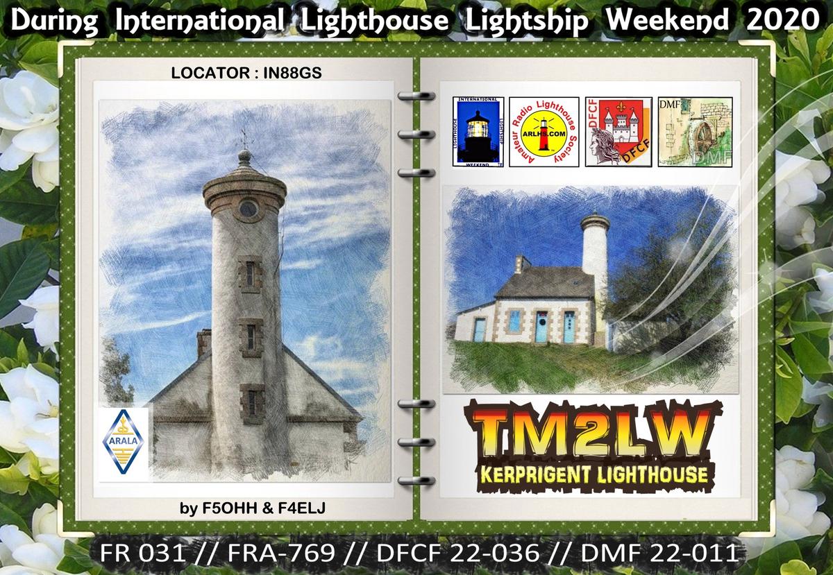 F4ELJ's tweet photo. During #illw 22nd August to 23rd August 2020  - TM2LW - Kerprigent #Lighthouse by @F5Ohh &amp; @F4ELJ https://t.co/hMvC7FO4Yh #arlhs #dfcf #dmf #hamradio https://t.co/foXjaWgRB9