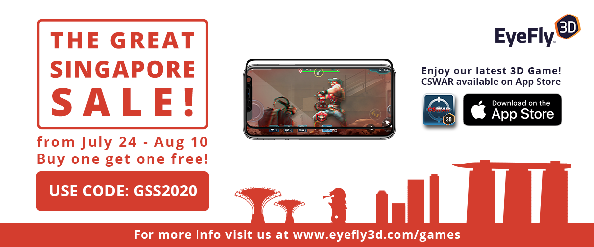 EyeFly3d's tweet photo. 3D battle of gun? Now we have supported CS War in EyeFly3D, you will feel the most real 3D gun battle world ever with our EyeFly3D screen protector.  

Click to buy https://t.co/XPijpr6Wil with the Buy One Get One Free sale NOW. Invite your friends, come and see it yourselves. https://t.co/d0e3XX6IfC