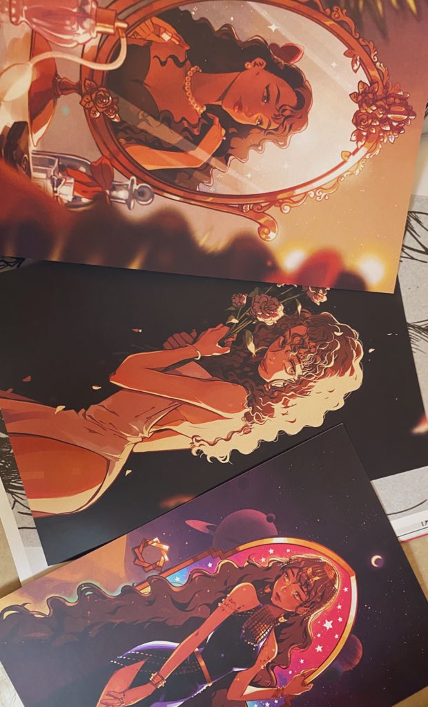 Omg @Ghadaaax sent me her lovely book ???? and so many prints and stickers too!!! I'm in love. Thank you so much ???? I love her