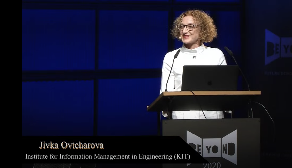 Jivka Ovtcharova live <a href="/KITKarlsruhe/">Shmoopy</a>  .. u can our Livestream youtube.com/watch?v=653A4o… @zkmkarlsruhe