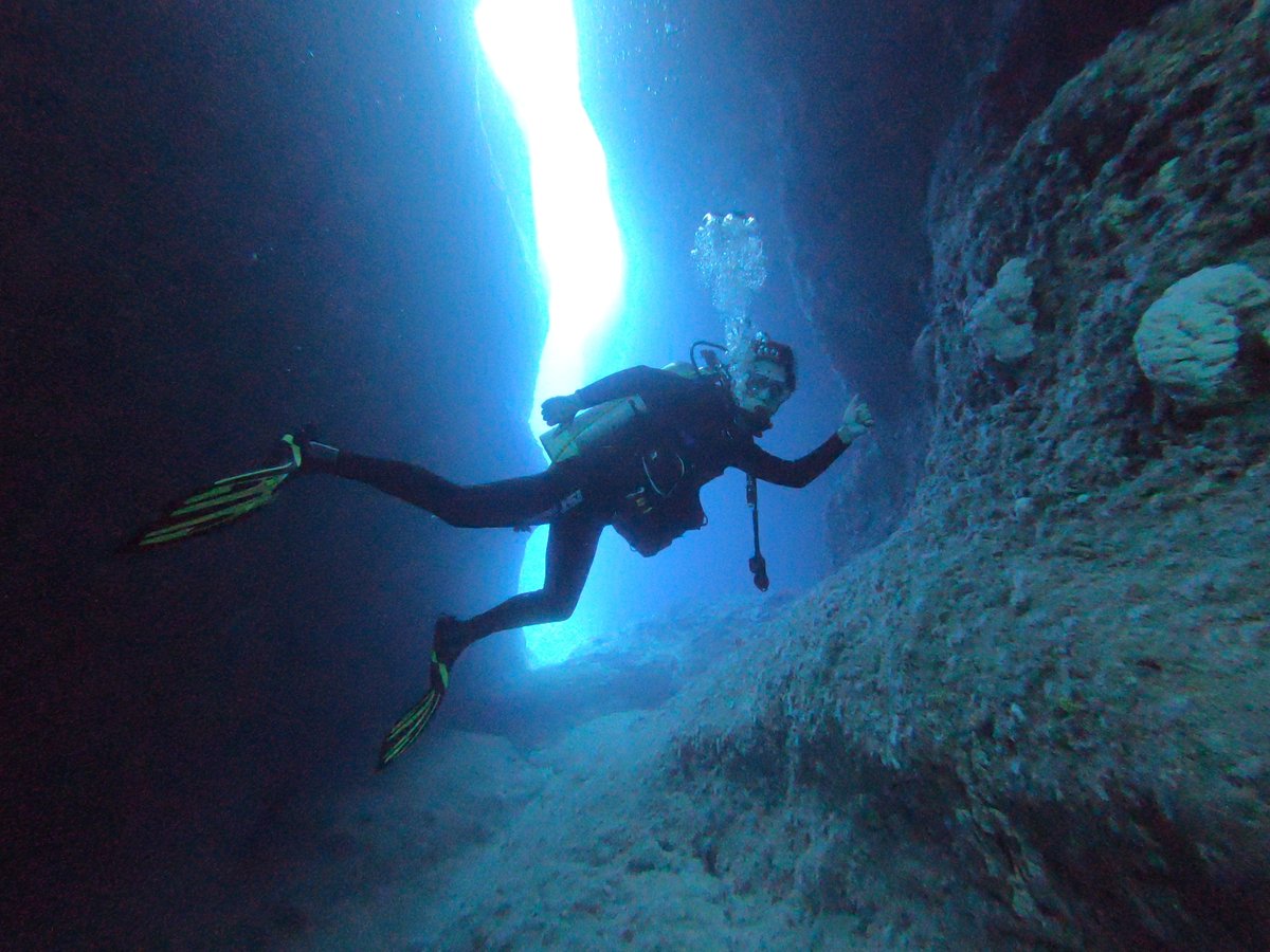 這次在綠島潛水潛得好痛快！潛了四支，柴口大香菇、海中十字架、大白沙海底教堂、時光隧道、獨立礁。跟著綠攜龜一起游著，最後上岸 12:20 匆匆忙忙趕上 13:00 的船回家，這次充了不少電了，滿足～