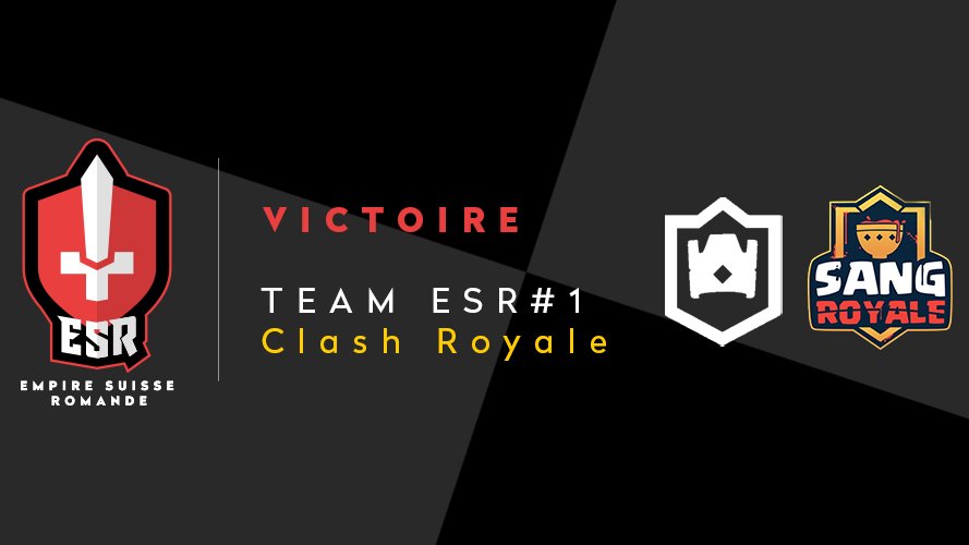 ESR_eSport's tweet photo. [#ClashRoyale]

⚔️ Compétition 🗓️ 23/07/2020

🏆 Tournoi #100RL @SangRoyaleCR
✅ Phase 2 : Victoire et Qualification !!!
💪 3/5
🆚 @EsportCerberus

👑 @ESlDektazer
👤 @Blackguy_CR
👤 @haha_cr
👤 @AtOmLeVrai
👤 @Pistache_cr
👤 @poketimi
👤 @Santa_ESR
👤 @CrStrix
👤 @ImTibor_CR https://t.co/2EsxRP1eec