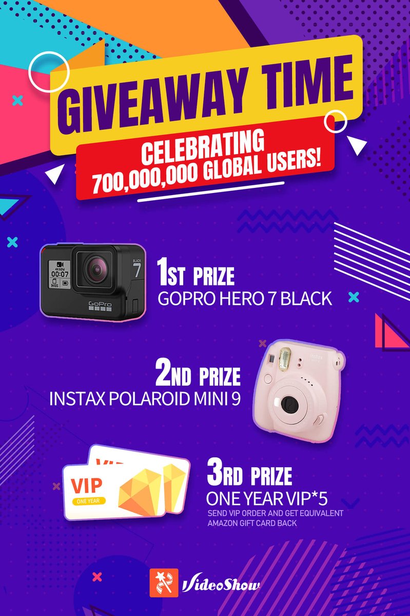 🔔Second surprise for celebrating 700 million users!😍Join the 🎁giveaway event on Facebook!