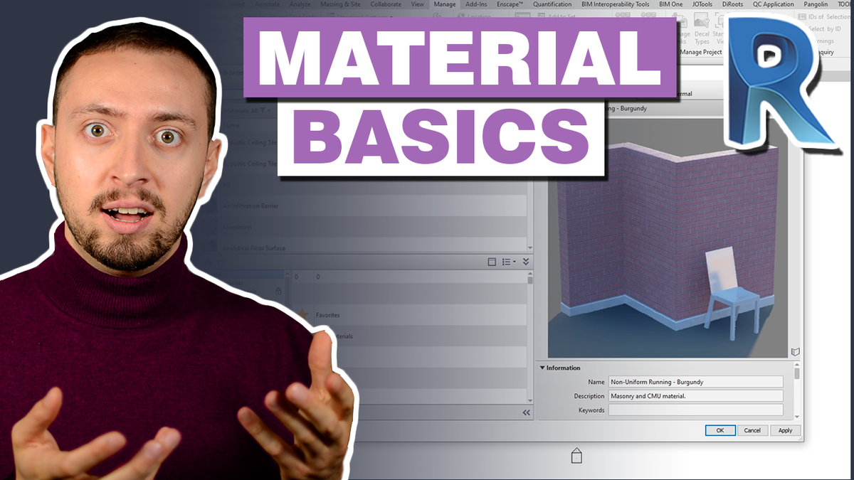 IntegratedBIM's tweet photo. A tutorial to understand How Revit Materials work in Revit 2021. Find out how to adjust and customize several MATERIAL APPEARANCES in the Library and there are many more Revit tutorials.

🔴Watch the video: https://t.co/audDoynKOv

#RevitMaterials #Revit2021 #RevitTutorials https://t.co/DgE5Of3BCz