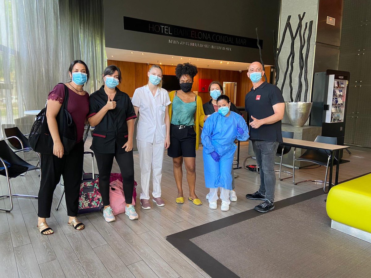 Sin duda, el momento más emocionante para todo el equipo de nuestro #HotelSalut es ¡ver marchar a una paciente porque ha recibido el alta! Ha sido un auténtico placer tenerte con nosotros Thayna ❤️ #todoirabien🌈