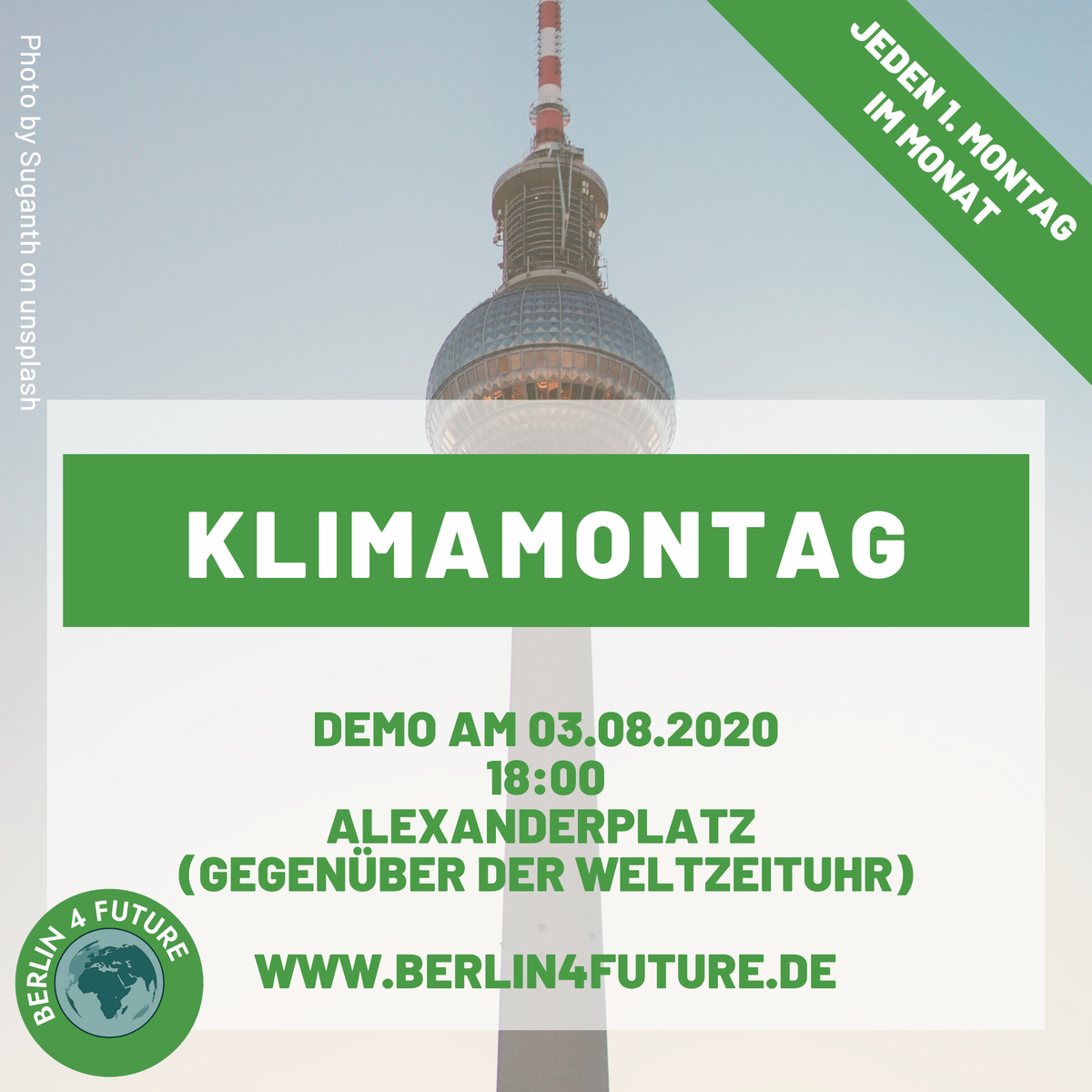 Berlin4F's tweet image. 🔨Am Mo, 03.08.20, 18.00h geht's weiter 🔨

Die nächste "#KlimaMontag"-Demo startet. Dieses mal u.a. mit Gregor Hagedorn - Gründer der #ScientistsForFuture - 

Wir heizen der Politik ein!

@S4F_BeBb @wozukunft #climatejustice #allefürsklima @XRBerlin @p4fBerlin @greenpeace_bln