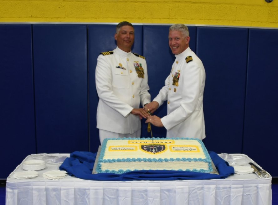 Welcome aboard, Skipper! Team Souda welcomes Capt. Rafael C. Facundo as new Commanding Officer and thanks Capt. Ryan T. Tewell for his two years of leadership.