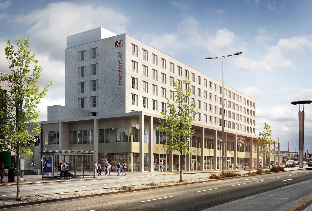 IntercityHotel goes Paderborn: Die nordrhein-westfälische Universitätsstadt wird 2022 Teil der IntercityHotel-Familie. Das geplante IntercityHotel wird Teil des neuen Hauptbahnhofs. Mehr Info: fcld.ly/zpfbqtu #intercityhotel #immerindercity #newhotel #paderborn #dhfamily