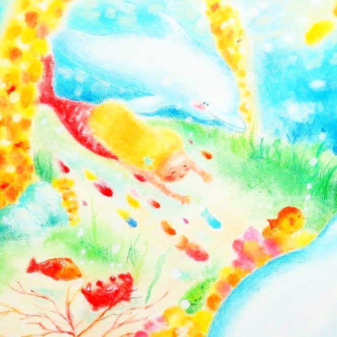 Mizuki あなたとわたし どっちがはやいか しょうぶだよ よーい ドン 絵 パステル画 イラスト 絵本 T Co Ml3nvq7nxr Twitter