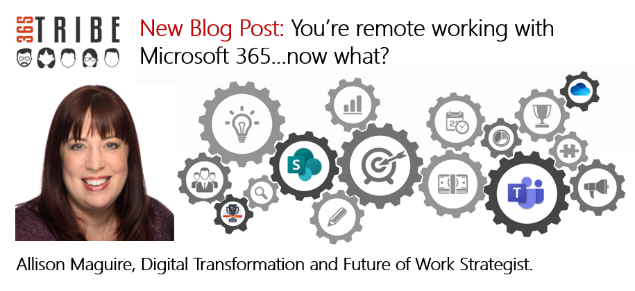 your365tribe's tweet photo. Excited to share Allison Maguire's perspective on changes to Modern Workplace in her post 'You're remote working with Microsoft 365...now what?' https://t.co/rmijEiCgXB
#futureofwork #strategyandtransformation #remoteworking #Microsoft365  #office365 #blogpost https://t.co/8UQVbA0gXV