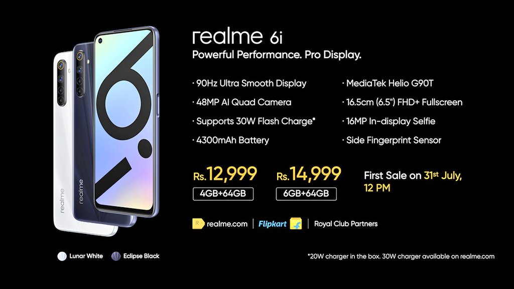 sane_technical's tweet image. Realme launch #realme6i ... Mid-ranger smartphone....
Spec's 👇👇
*MediaTek Helio G90T Processor
*90Hz Ultra Smooth Display
*30W Flash Charge Support
Price 💸💸
4GB64GB @ ₹12,999
6GB+64GB @ ₹14,999
#realme #PowerfulPerformanceProDisplay #realme6i