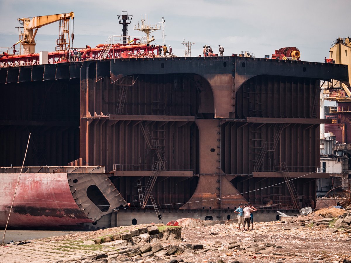 Khalil Mollah, was one of these workers at a Chattogram yard. Tragically he lost his life after falling 8 stories from a ship he was breaking. Mollah had no safety equipment, training and no systems were in place to prevent such a fall  https://www.leighday.co.uk/News/Press-releases-2020/July-2020/Widow-of-shipbreaking-worker-free-to-pursue-neglig 8/16