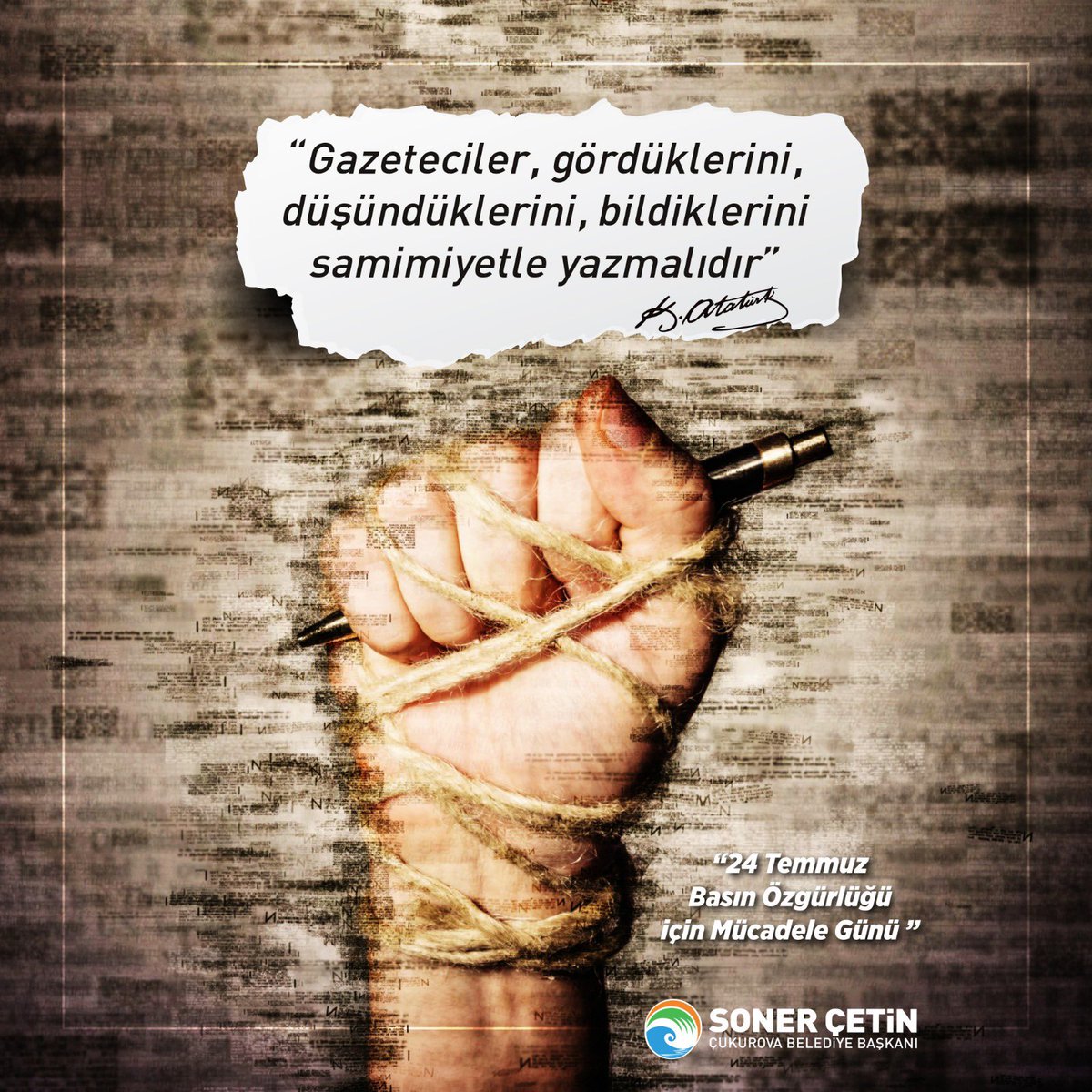Meslek ilkeleri doğrultusunda dürüst, tarafsız ve ilkeli haber anlayışı ile mesleğini icra eden kıymetli basın mensuplarımızın 24 Temmuz Gazeteciler ve Basın Bayramı'nı tebrik ediyor, çalışmalarında başarılar diliyoruz. #basınbayramı