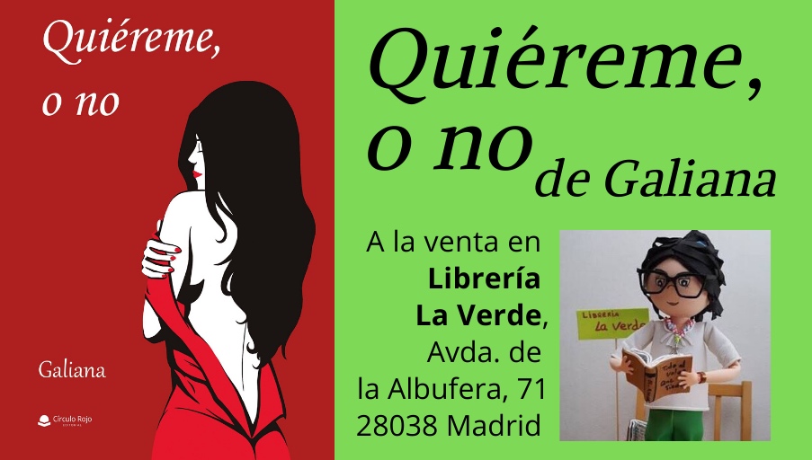 Galiana (@galianargm) on Twitter photo Las librerías de #Vallecas están esperándote. En <a href="/librerialaverde/">Librería La Verde - Vallecas</a> tienes "Quiéreme, o no" de <a href="/GalianaRgm/">Galiana</a> editado por <a href="/Edicirculorojo/">Editorial Círculo Rojo</a>. Las librerías de #Vallecas están esperándote. En <a href="/librerialaverde/">Librería La Verde - Vallecas</a> tienes "Quiéreme, o no" de <a href="/GalianaRgm/">Galiana</a> editado por <a href="/Edicirculorojo/">Editorial Círculo Rojo</a>.