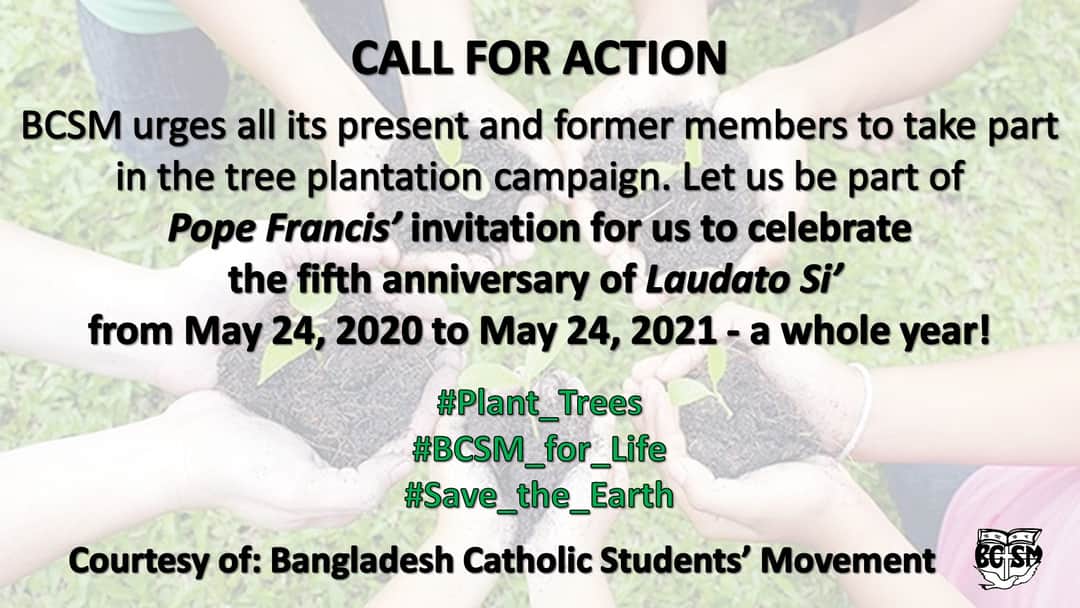 bcsmbd's tweet photo. Tree plantation campaign for Laudato Si year.
#Plant_Trees
#BCSM_for_Life
#Save_the_Earth
@imcsprapc @PaxRomanaIMCS https://t.co/6lHJJmWJQb