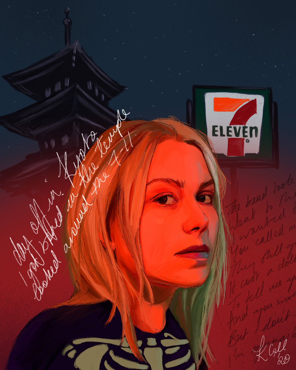 it’s been a while since I’ve been on Twitter 👋🏻 <a href="/phoebe_bridgers/">traitor joe</a> I painted you tho! #phoebebridgers #punisher