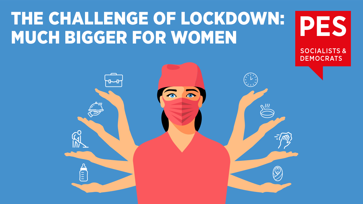 PES_Women's tweet photo. We women always knew it. Now everybody has seen how we carry out the bulk of unpaid care work and a great proportion of underpaid work. So now we want equality. We want justice. Gender equality is just another name for justice. #COVID19 #PESRecovery
https://t.co/BGQKFsVbIo https://t.co/Ufk1duxDp1