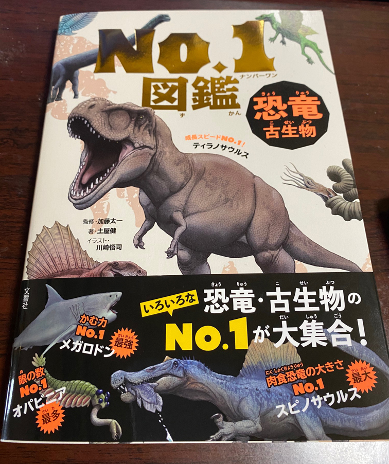 川崎悟司 على تويتر 恐竜 古生物 No 1図鑑 文響社 イラストを担当させてきました タイトルどおりですが 古生物の大きさ ナンバーワンとか 目の大きさナンバーワンとか ついでにナンバー２も 続く図鑑です サメアゴと同じ８月６日に出ます よろしく