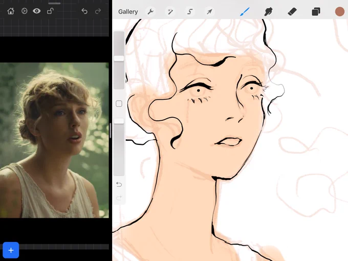 dis me attempting to draw taylor 