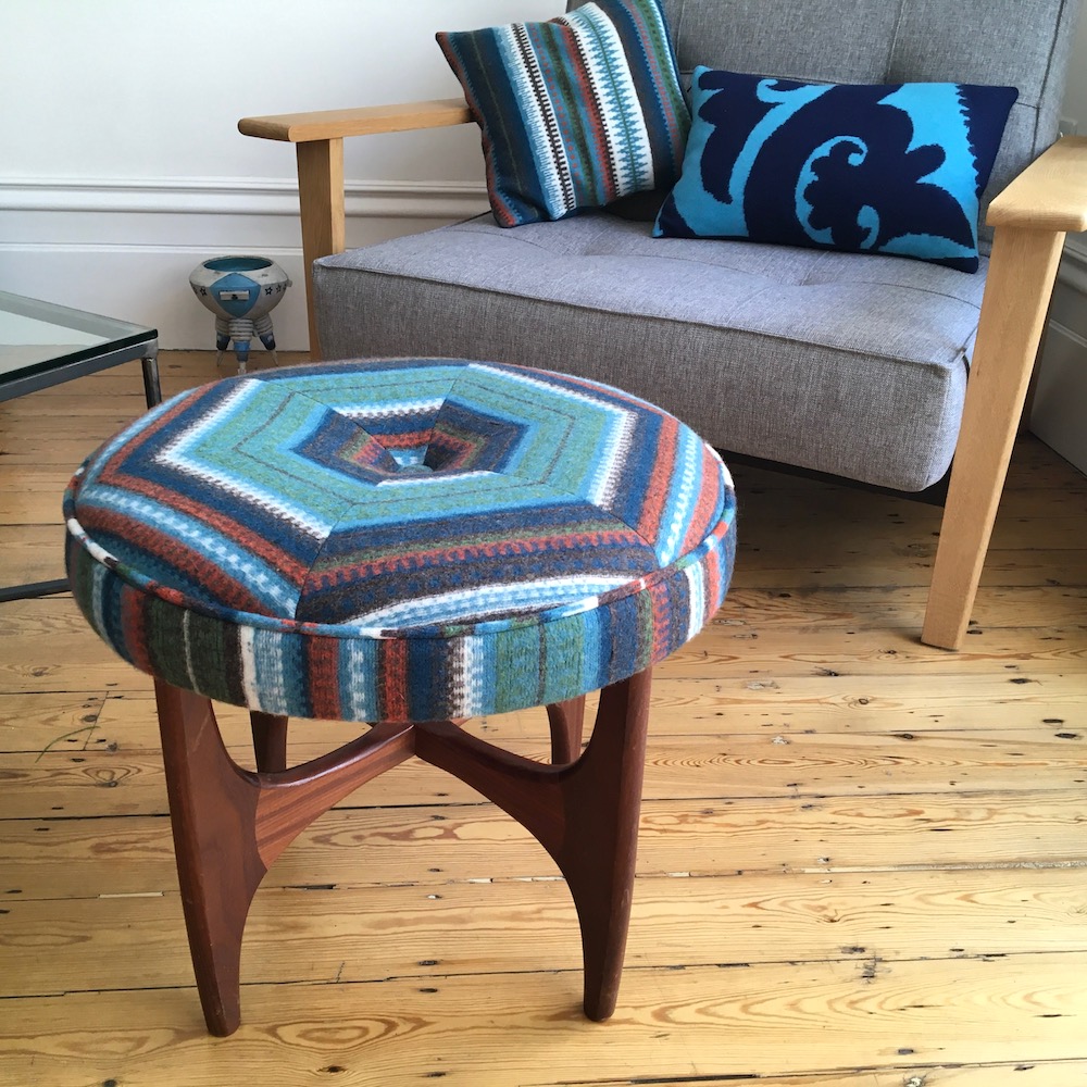 judeworkstextil's tweet photo. A little G Plan to add to the cushions... Shop and support makers from tomorrow with the GNCCF Online Fair #GNCCFonline #GNCCF #CraftSaysSomething #MidCenturyModern https://t.co/4qOcN4or13