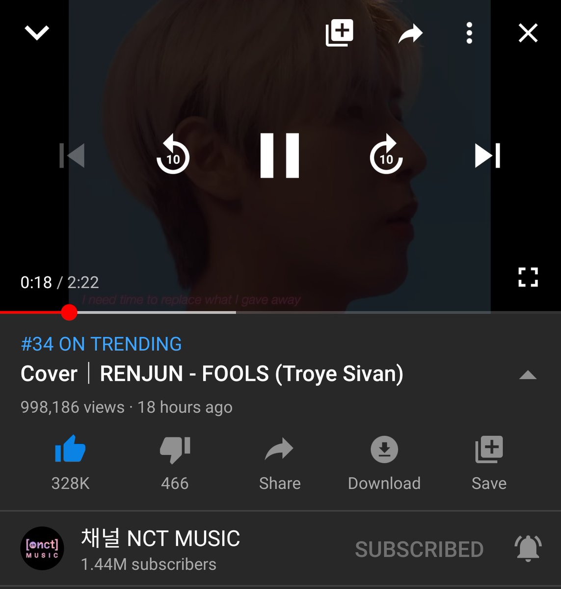 Sophiewithstars's tweet photo. Renjun 1 Million views!!!!!
#RENJUNFOOLS #RENJUNWORLDDOMINATION #Renjun_Fools_Covers #renjuncover #RENJUNTOTHEWORLD 
Reminder to stream Renra today to!! https://t.co/48D5KllmvN https://t.co/enNVlMzySr