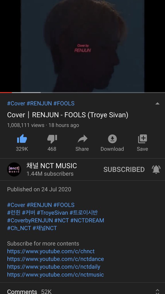 323ANEMO's tweet photo. THANK U ALL 😭😭 we beat the record!!!!!! #RenjunFools1M #RENJUNWORLDDOMINATION #RENJUNFOOLS https://t.co/ybOhDAqH9W