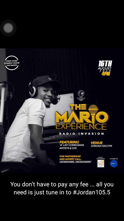 OlaniyiPeter_'s tweet photo. FIRST RADIO INVASION. JOIN THE #billionairecomedian and FRIENDS @Mario_comedian @OfficialArole @Asiricomedy @jordan105fm @spiritofsaco @telemoh_
Date: August 16
Time: 4pm
Enjoy the Best of Comedy
#billionairegang
#Radioinvasion
#JordanFM https://t.co/3oxCkT3eYW