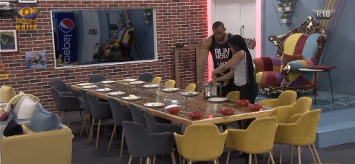 BBNaija's tweet photo. Rate #BBEric and #BBLilo's breakfast table set up out of 10!

#BBNaija
#BBNaijaLiveBlog 

https://t.co/f0BWLrWKcl https://t.co/bNaGaFZr6U
